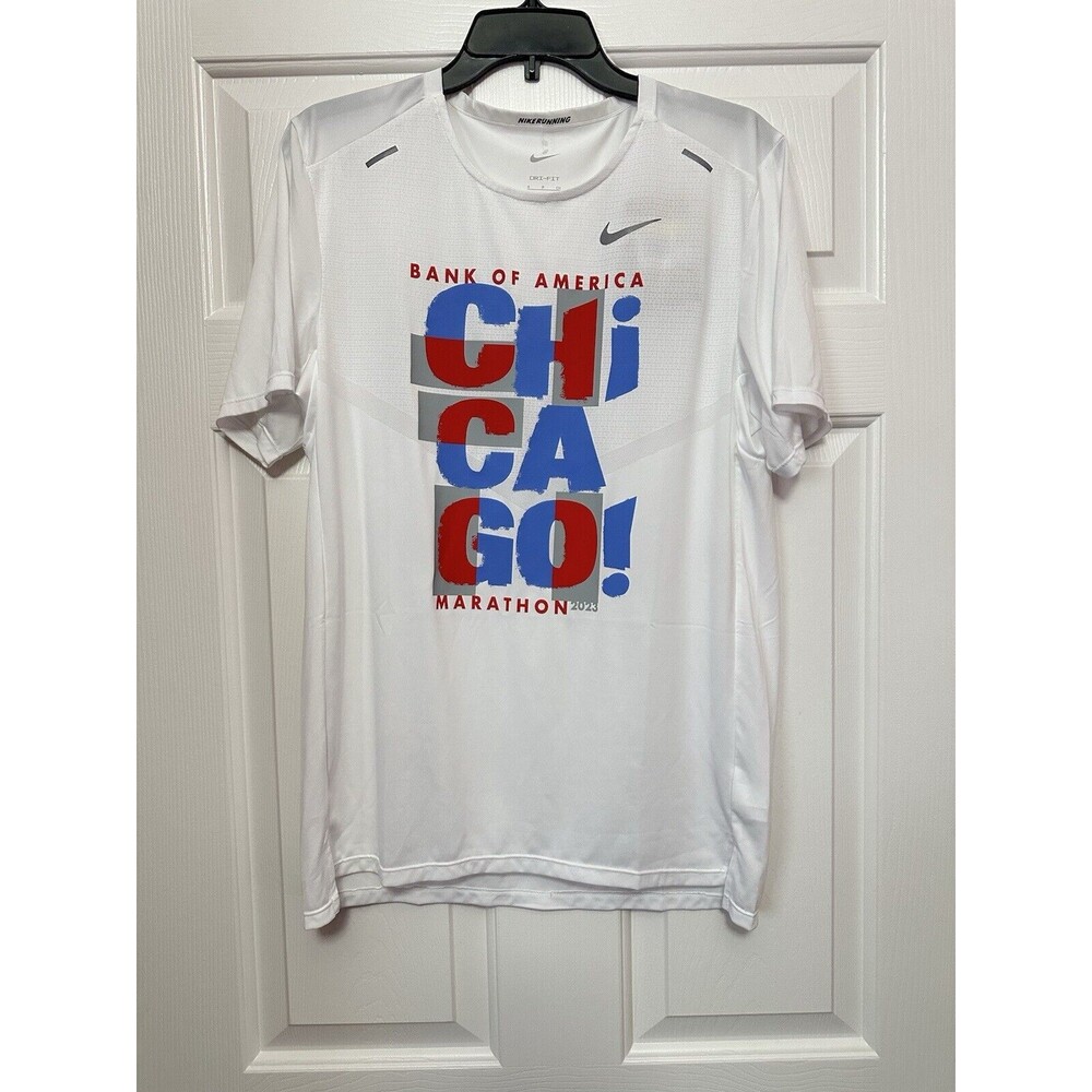 Nike Chicago BOA Marathon 2023 Running Shirt Mens Size SMALL FD2689-100 NEW